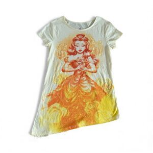 NWT Disney Parks Belle Beauty and the Beast Asymmetrical Short Sleeve Tee Small